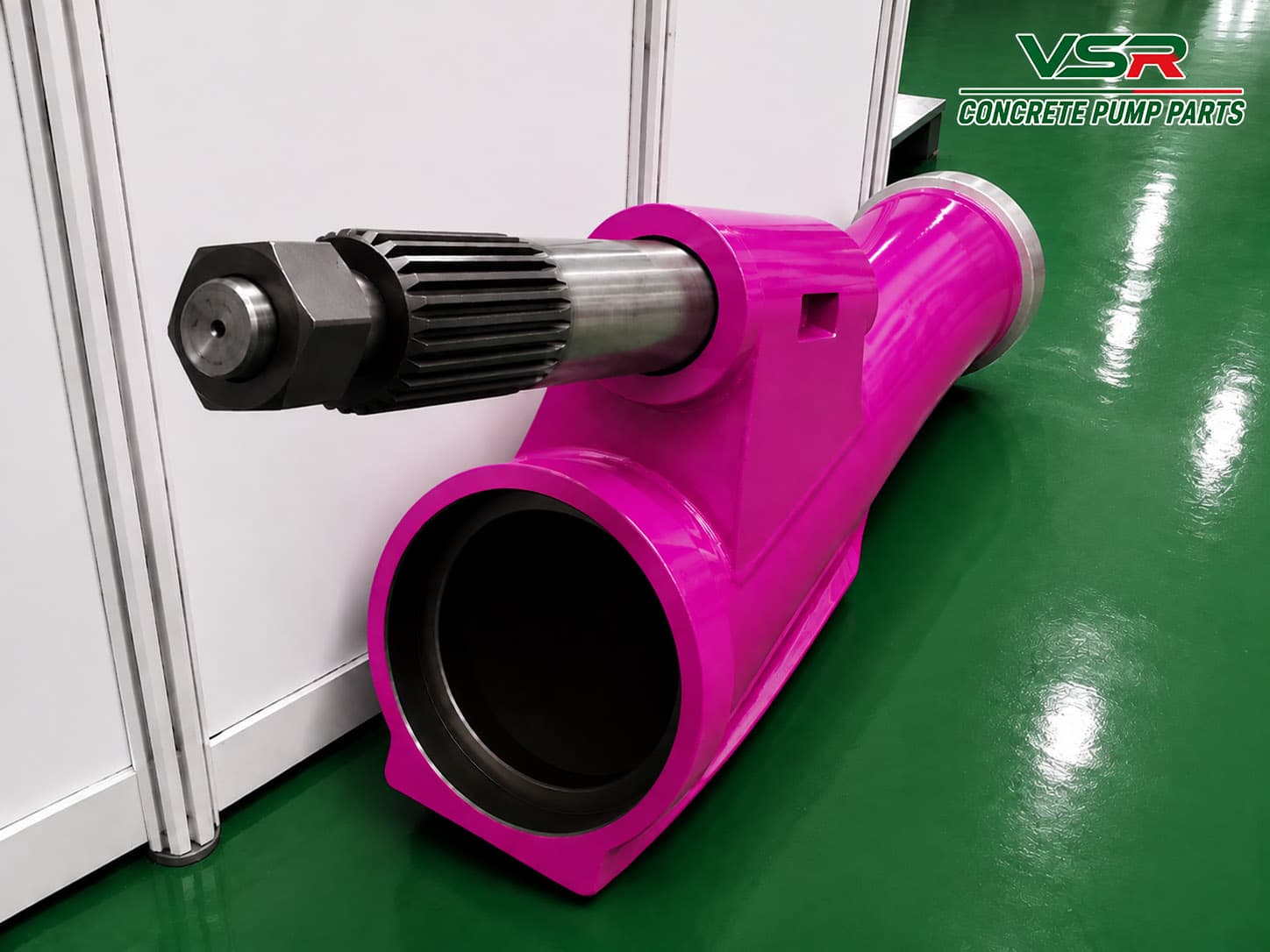 Concrete pump S valve assembly