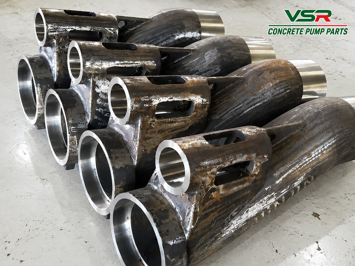 Concrete pump S valve assembly additional view
